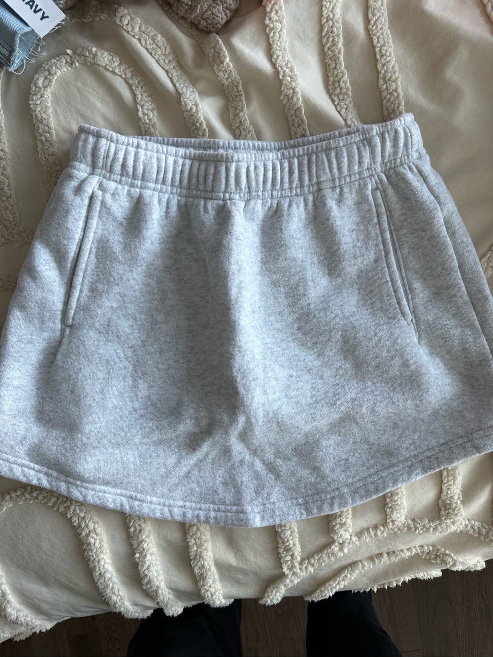 aerie Offline Light Gray Drawstring Sweat Shorts